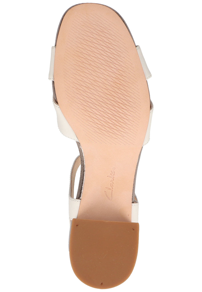 Clarks Sandalen Leder Weiß