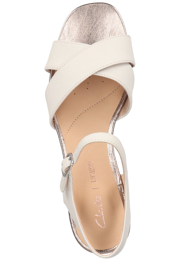Clarks Sandalen Leder Weiß