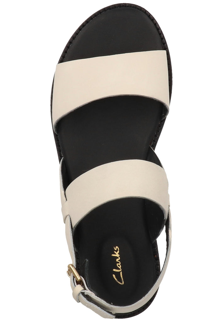 Clarks Sandalen Leder Weiß