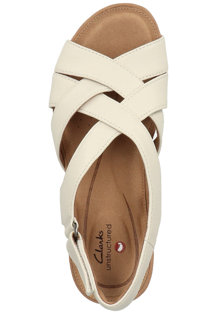 Clarks Sandalen Leder Weiß