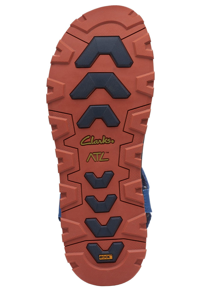 Clarks Sandalen Lederimitat/Textil Blau