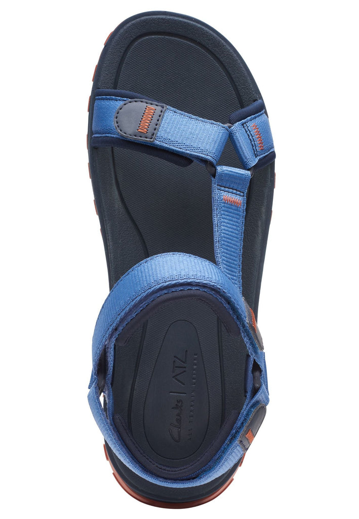 Clarks Sandalen Lederimitat/Textil Blau