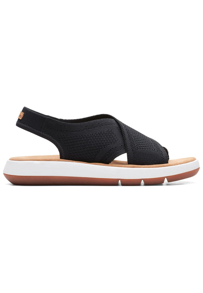 Clarks Sandalen Lederimitat/Textil Schwarz