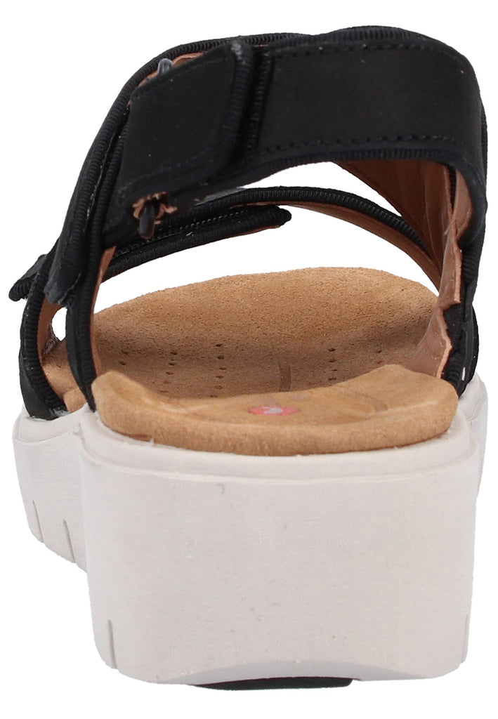 Clarks Sandalen Nubuk / Naturleder Schwarz
