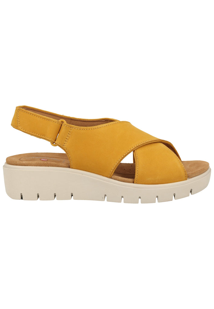 Clarks Sandalen Nubukleder Gelb