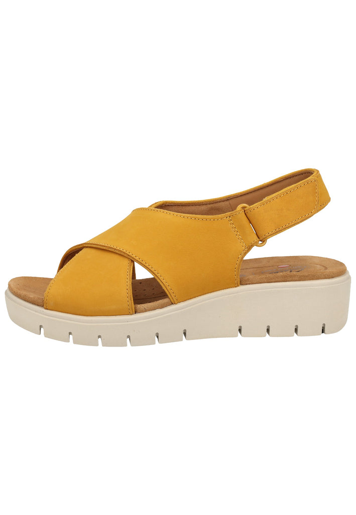 Clarks Sandalen Nubukleder Gelb