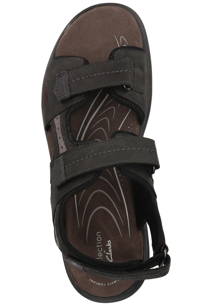 Clarks Sandalen Nubukleder Schwarz