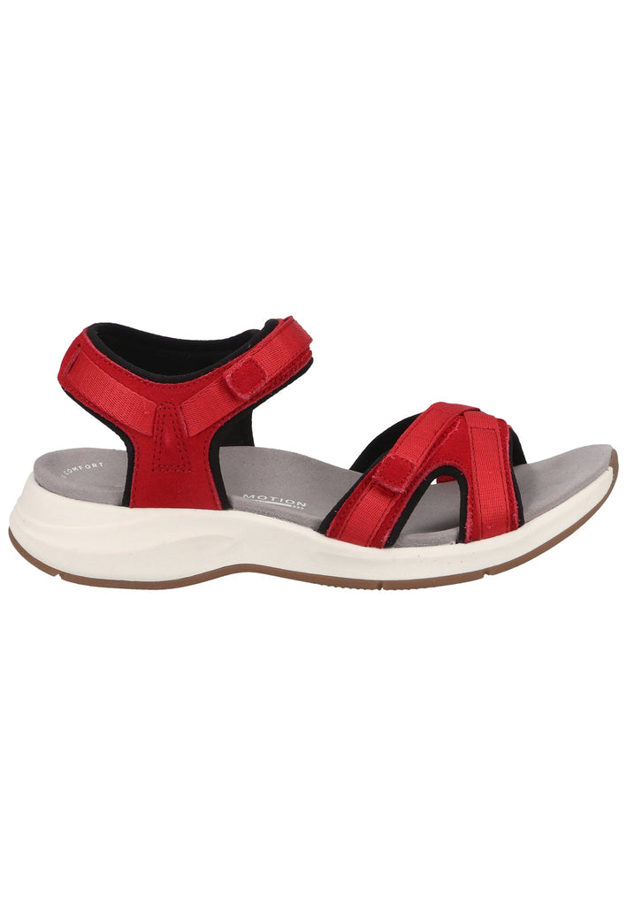 Clarks Sandalen Veloursleder/Textil Rot