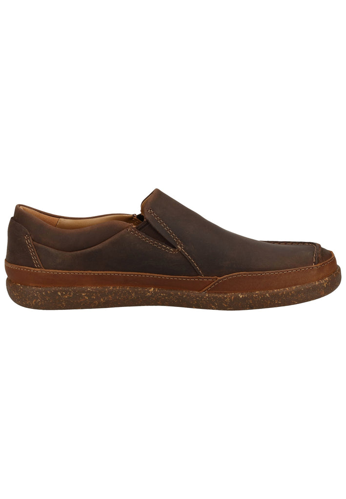 Clarks Slipper Leder Braun