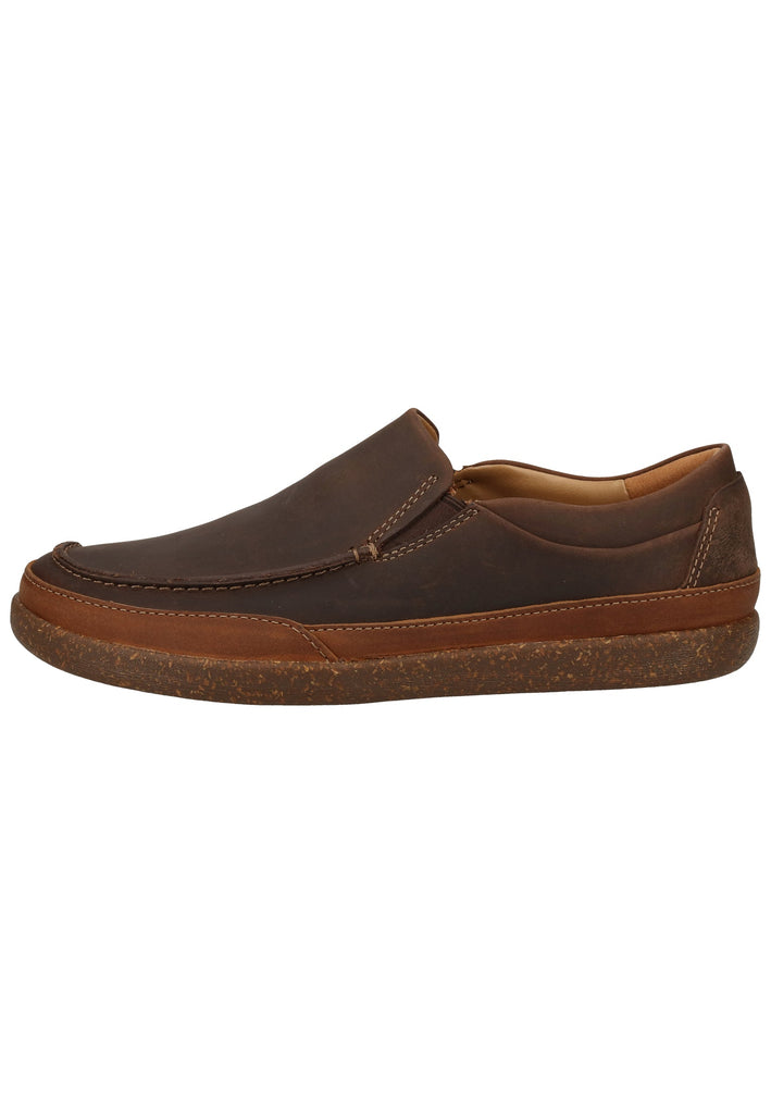 Clarks Slipper Leder Braun