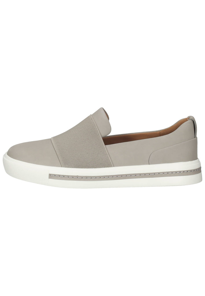 Clarks Slipper Nubukleder Hellgrau