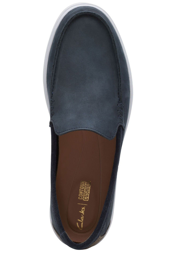 Clarks Slipper Nubukleder Navy
