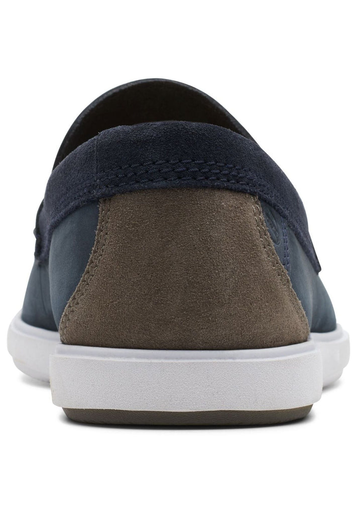 Clarks Slipper Nubukleder Navy