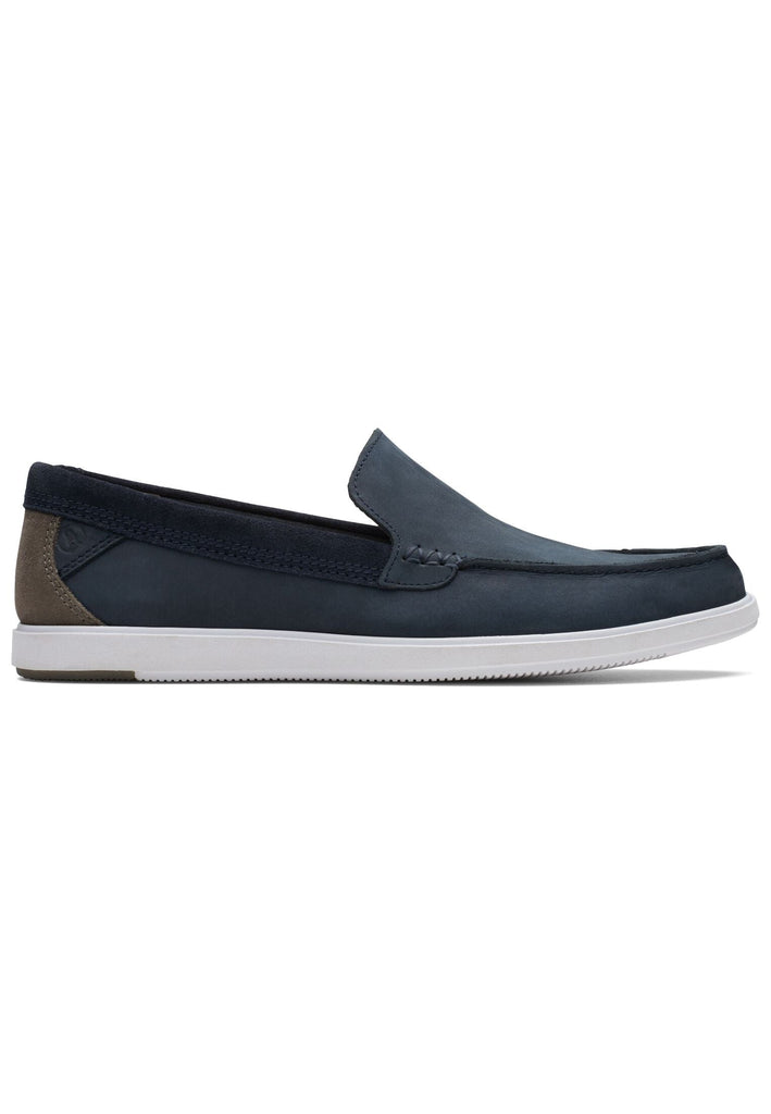 Clarks Slipper Nubukleder Navy