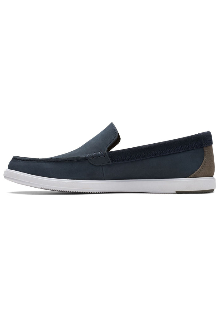 Clarks Slipper Nubukleder Navy