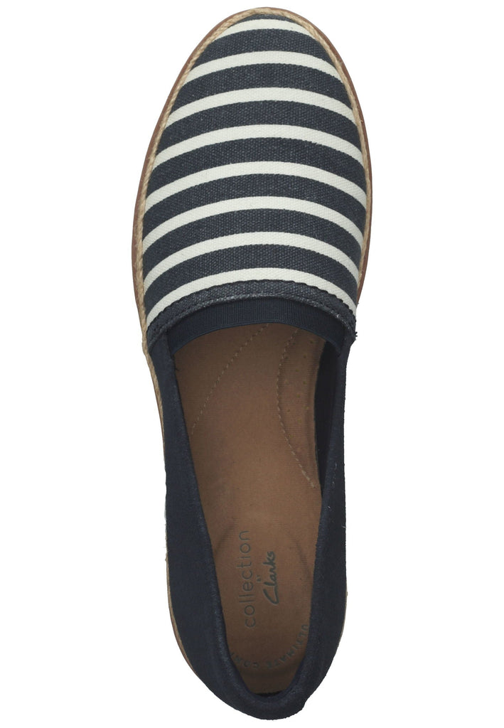 Clarks Slipper Textil Dunkelblau