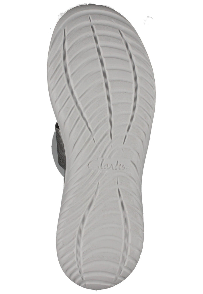Clarks Slipper Textil Hellgrau