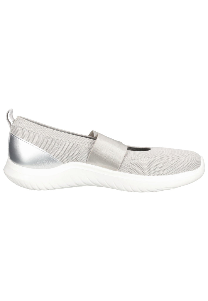 Clarks Slipper Textil Hellgrau