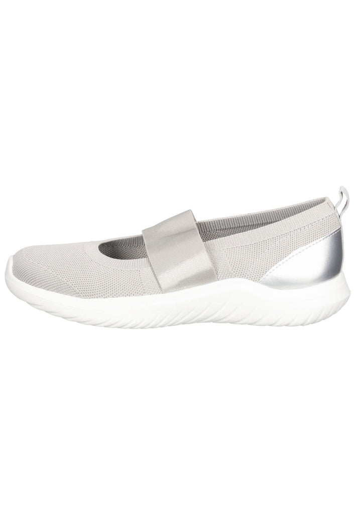 Clarks Slipper Textil Hellgrau