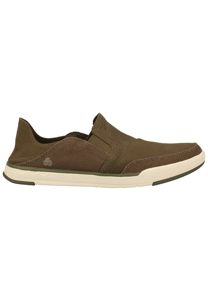 Clarks Slipper Textil Oliv