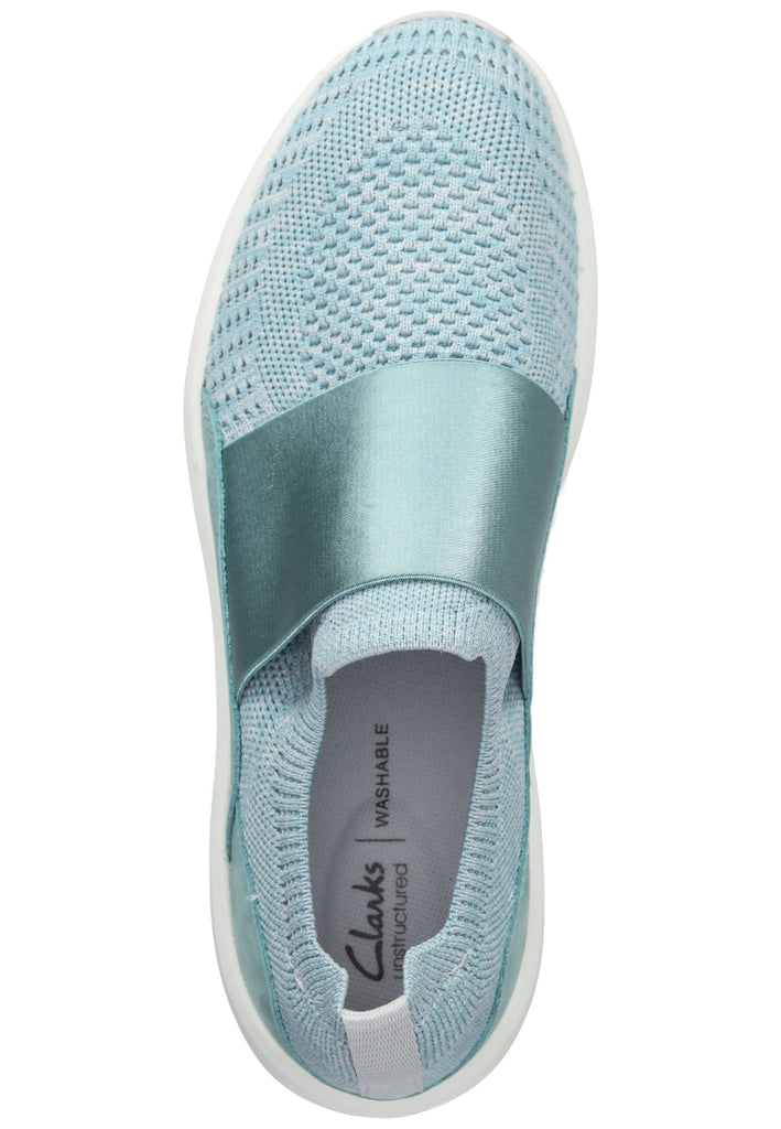 Clarks Slipper Textil Türkis