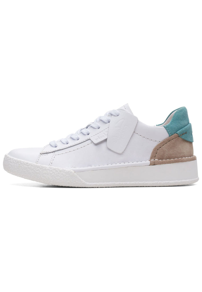 Sneaker Clarks Sneaker Leder Weiß