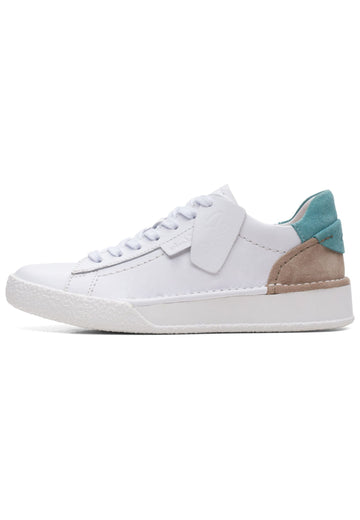 Sneaker Clarks Sneaker Leder Weiß