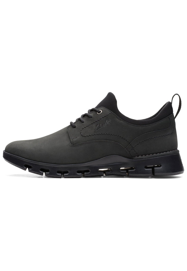 Sneaker Clarks Sneaker Nubukleder Schwarz
