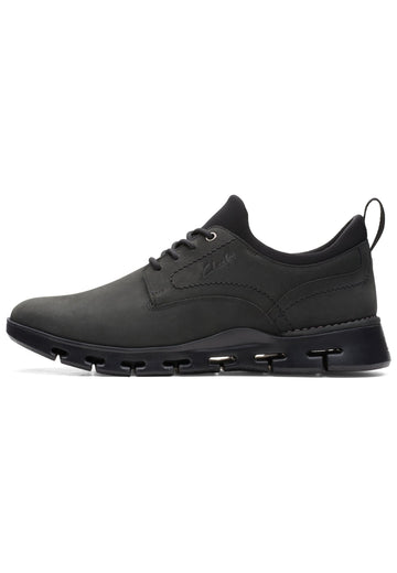 Sneaker Clarks Sneaker Nubukleder Schwarz