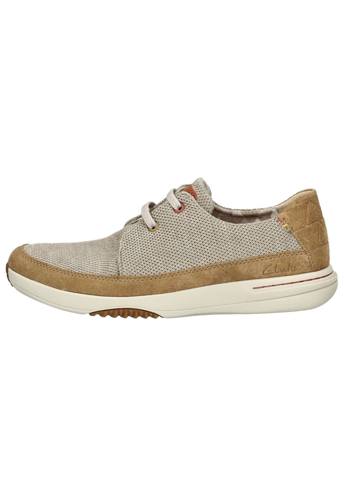 Sneaker Clarks Sneaker Veloursleder/Textil Sand