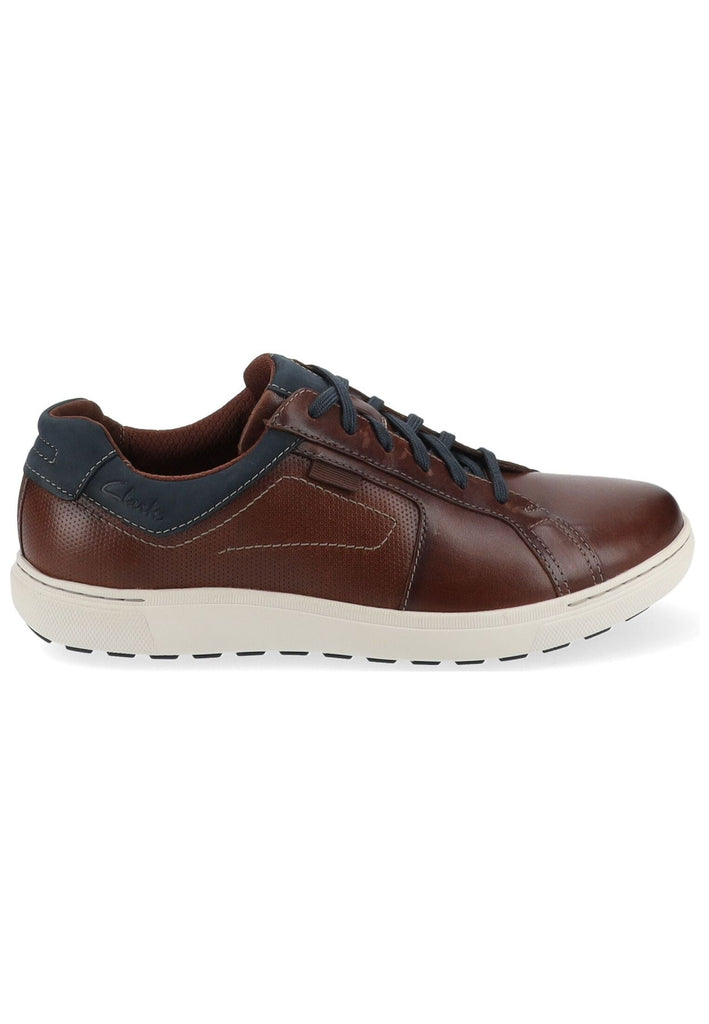 Clarks Sneaker Leder Mahagony