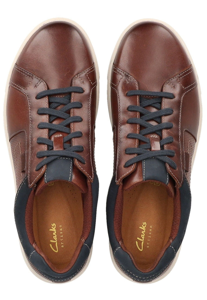 Clarks Sneaker Leder Mahagony