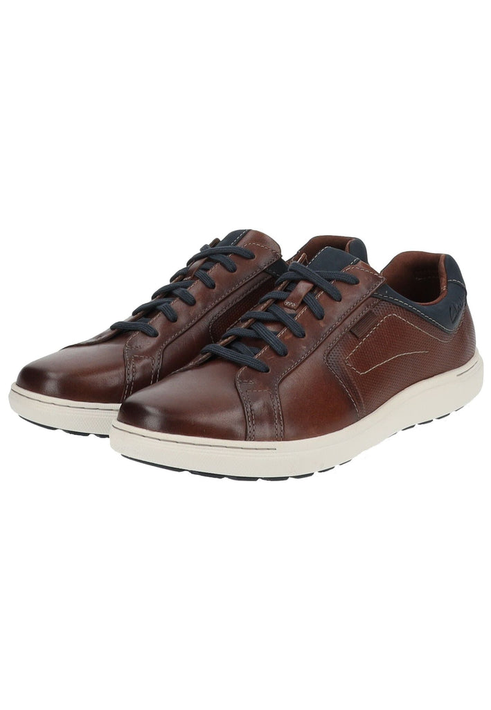 Clarks Sneaker Leder Mahagony