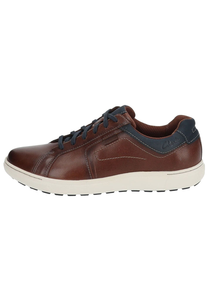 Clarks Sneaker Leder Mahagony