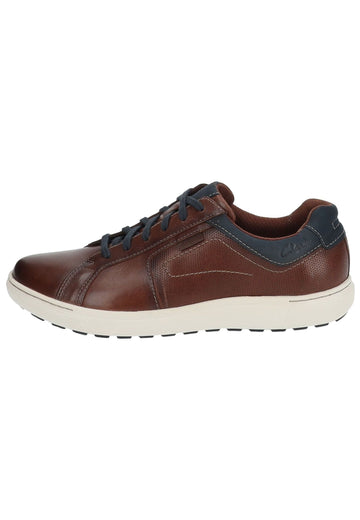 Clarks Sneaker Leder Mahagony