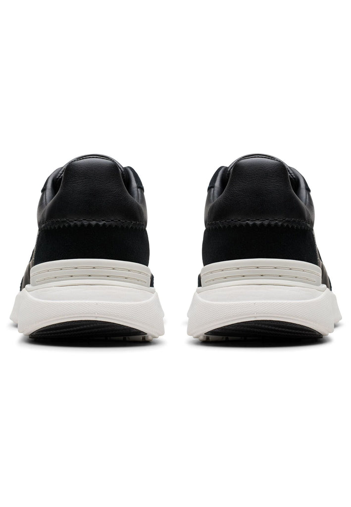 Clarks Sneaker Leder Schwarz