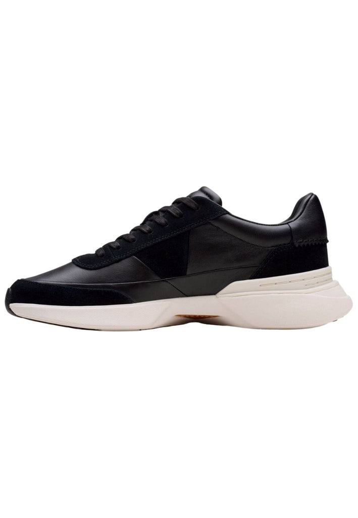 Clarks Sneaker Leder Schwarz
