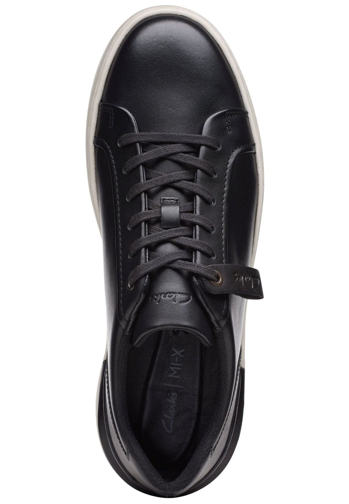 Clarks Sneaker Leder Schwarz