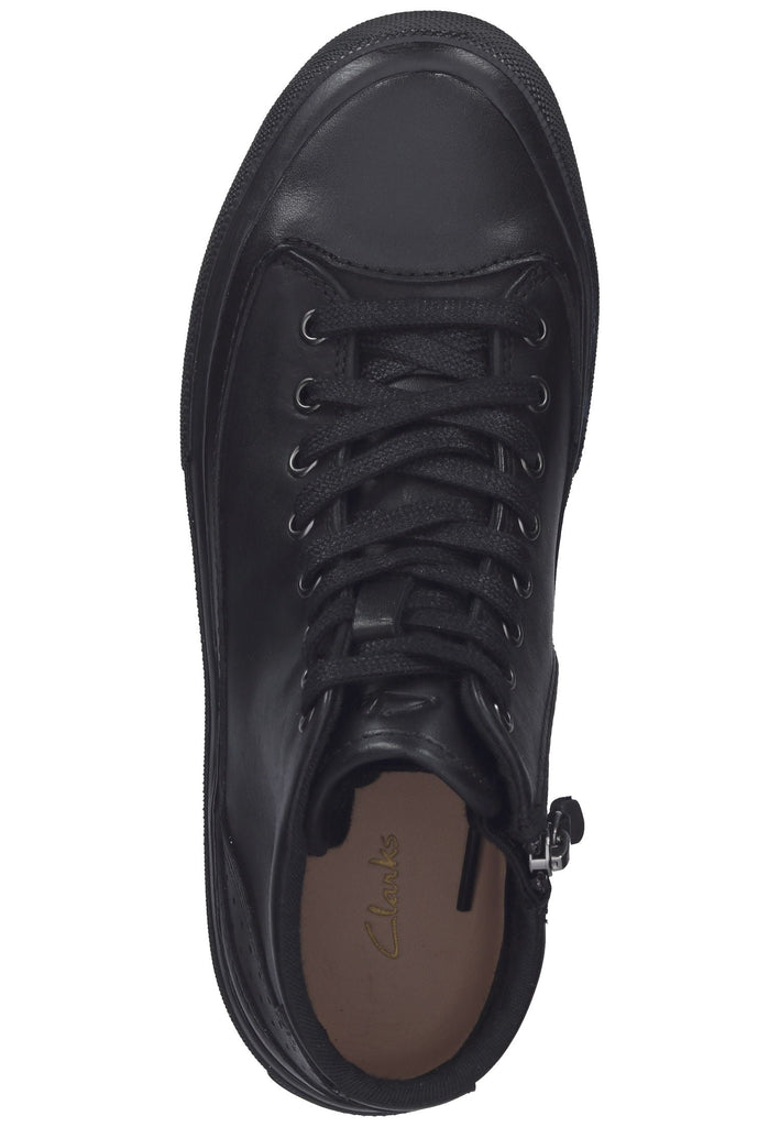 Clarks Sneaker Leder Schwarz