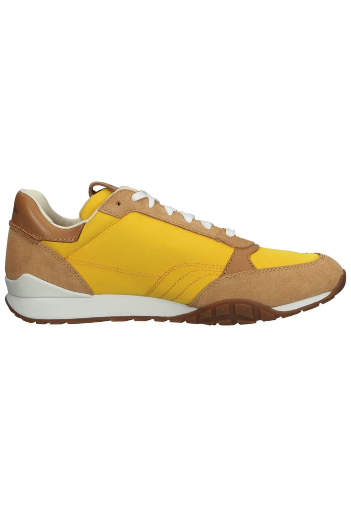 Clarks Sneaker Leder/Textil Braun/Gelb