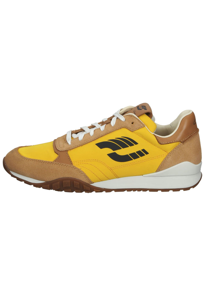 Clarks Sneaker Leder/Textil Braun/Gelb