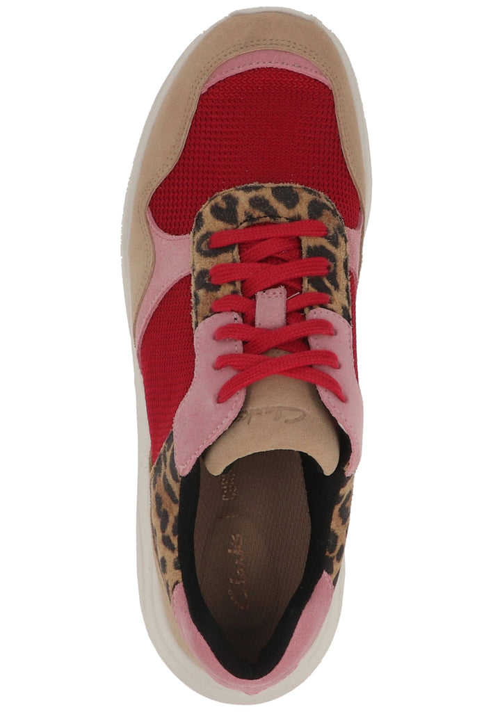 Clarks Sneaker Leder/Textil Leopard