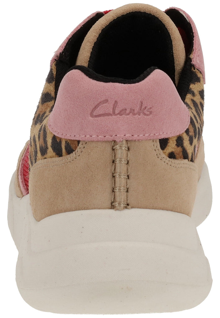 Clarks Sneaker Leder/Textil Leopard