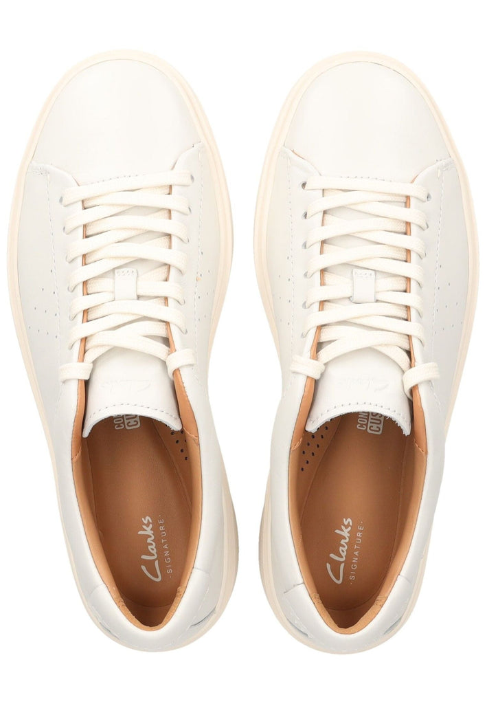 Clarks Sneaker Leder Weiß