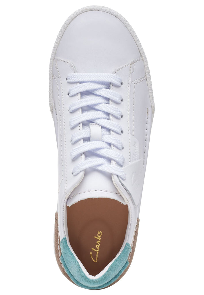 Clarks Sneaker Leder Weiß