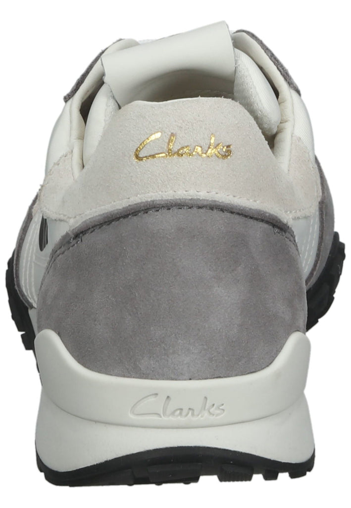 Clarks Sneaker Lederimitat/Textil Weiß