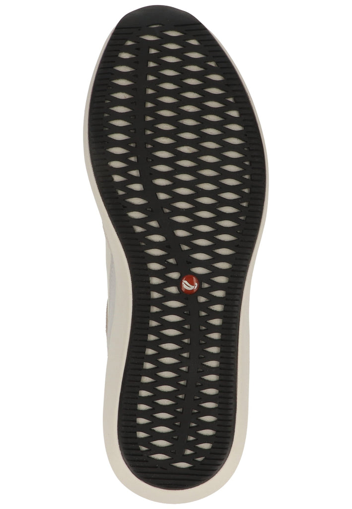 Clarks Sneaker Lederimitat/Textil Weiß