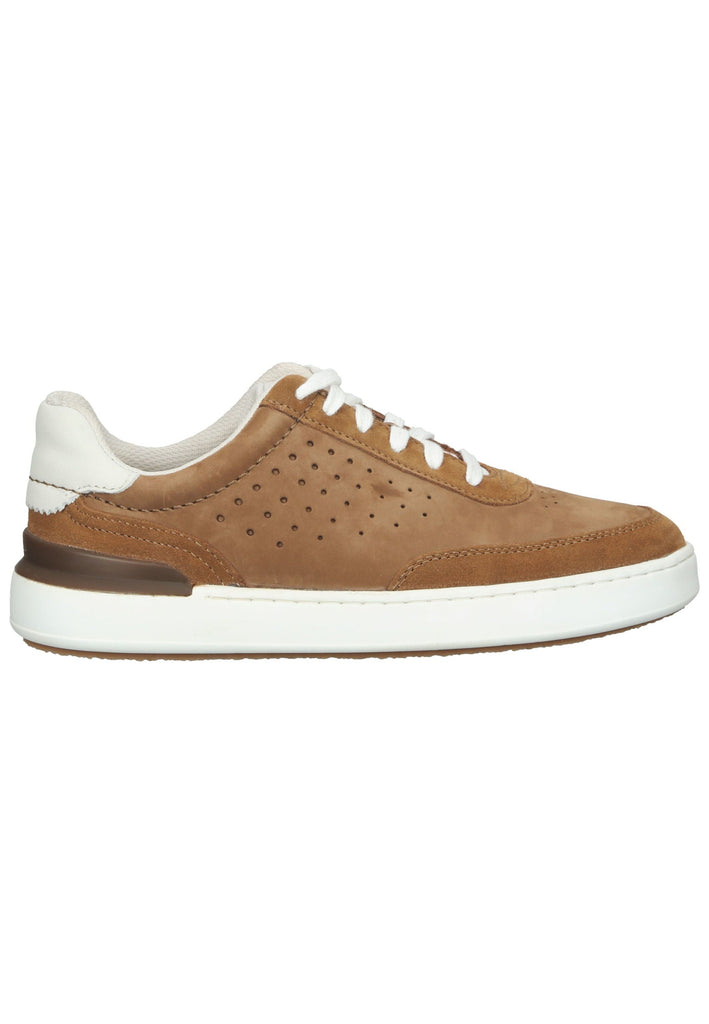 Clarks Sneaker Nubukleder Cognac