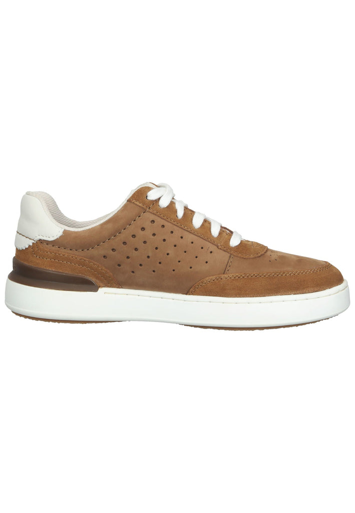 Clarks Sneaker Nubukleder Cognac