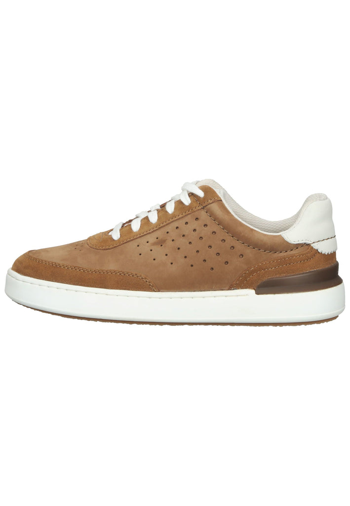 Clarks Sneaker Nubukleder Cognac